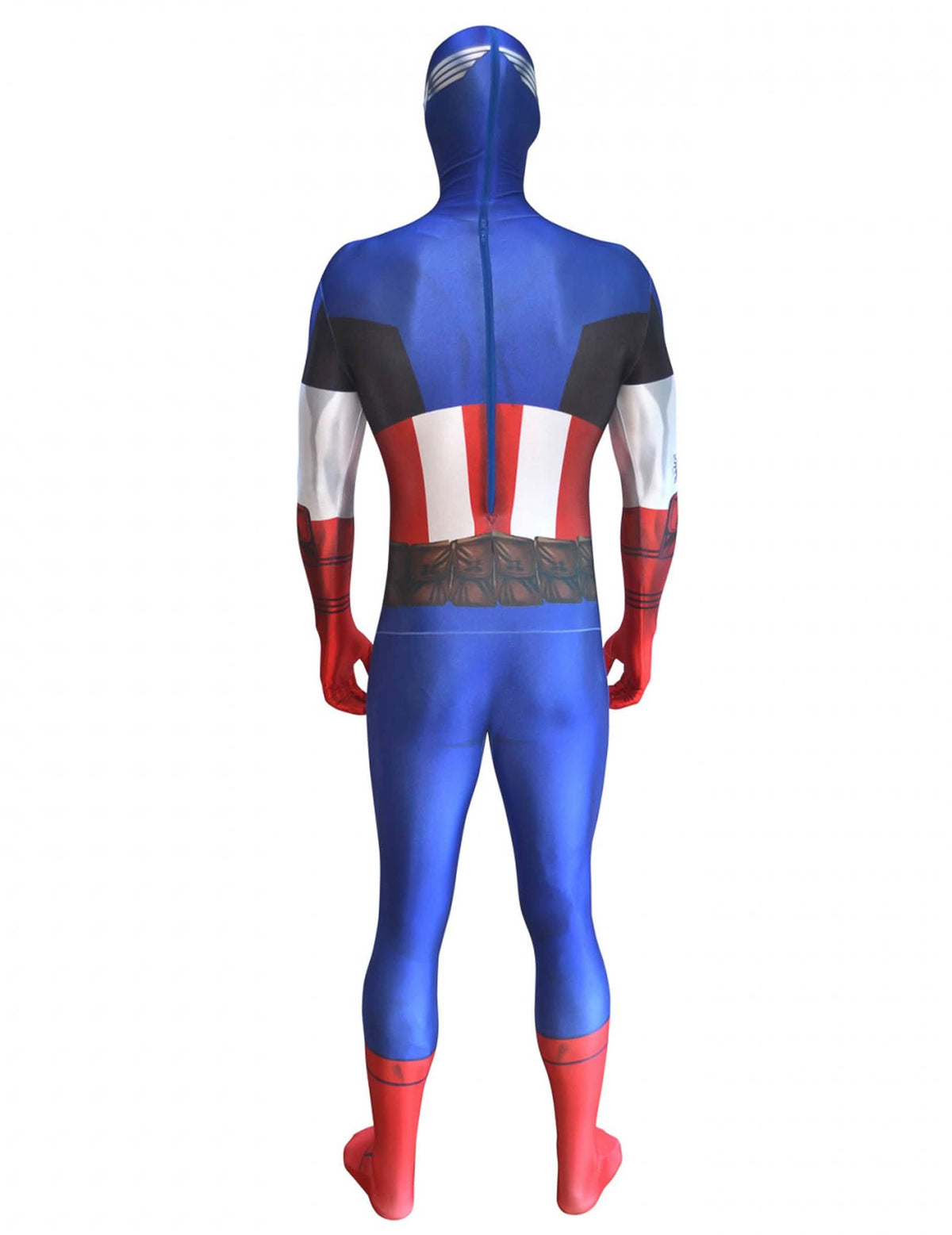 Rückansicht des klassischen Kostüms Captain America™ Morphsuits™