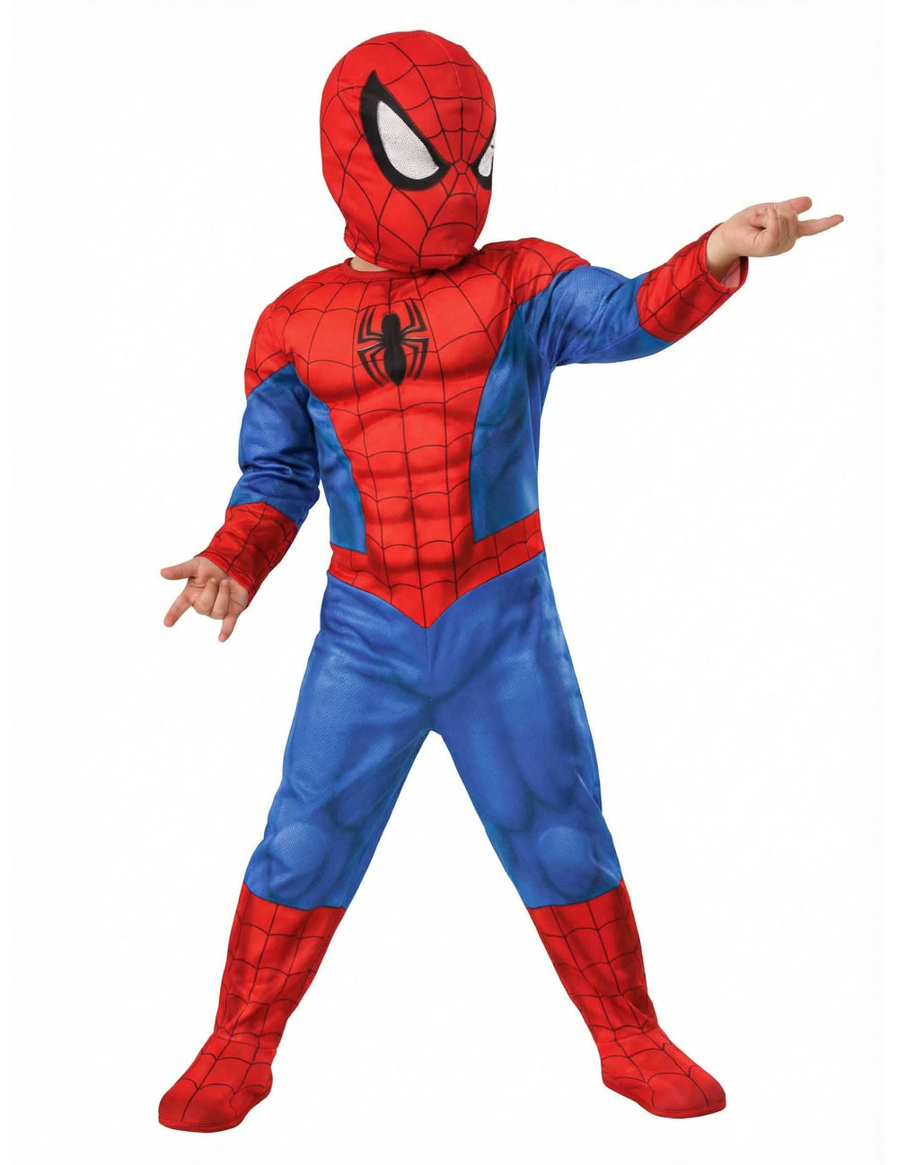 Aktionspose des klassischen Ultimate Spiderman™-Kostüms