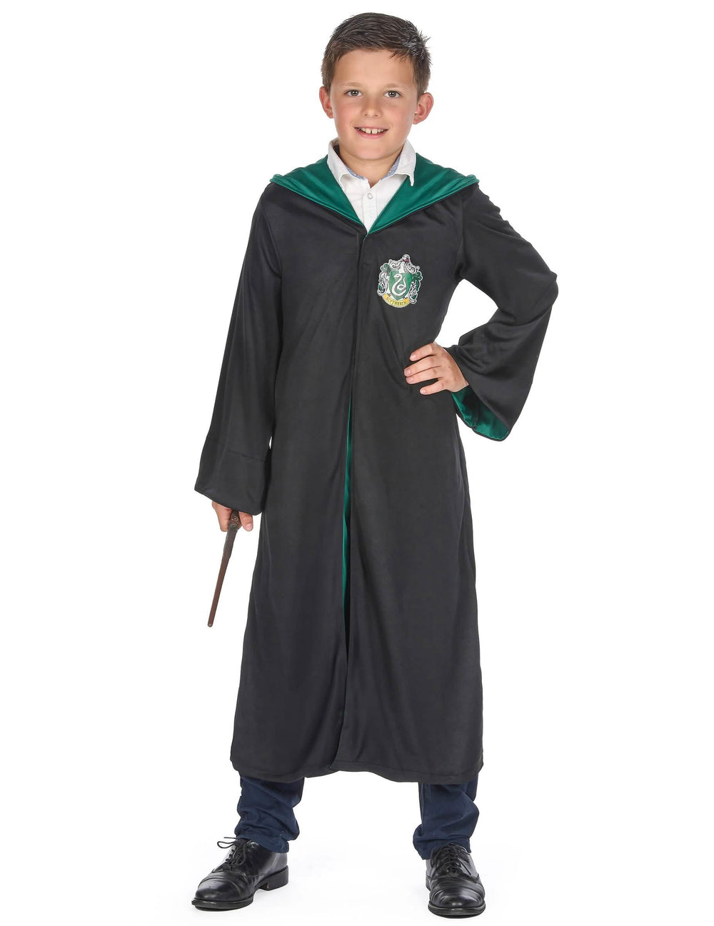 Déguisement classique Serpentard Harry Potter pour enfant noir et vert