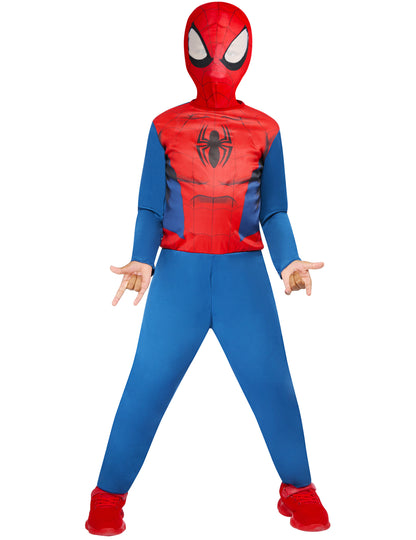 Spiderman™-Lizenzkostüm für Kinder rot-blau