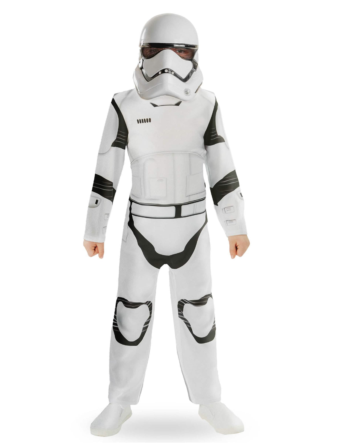 Déguisement classique StormTrooper Star Wars VII pour enfant blanc et noir avec masque