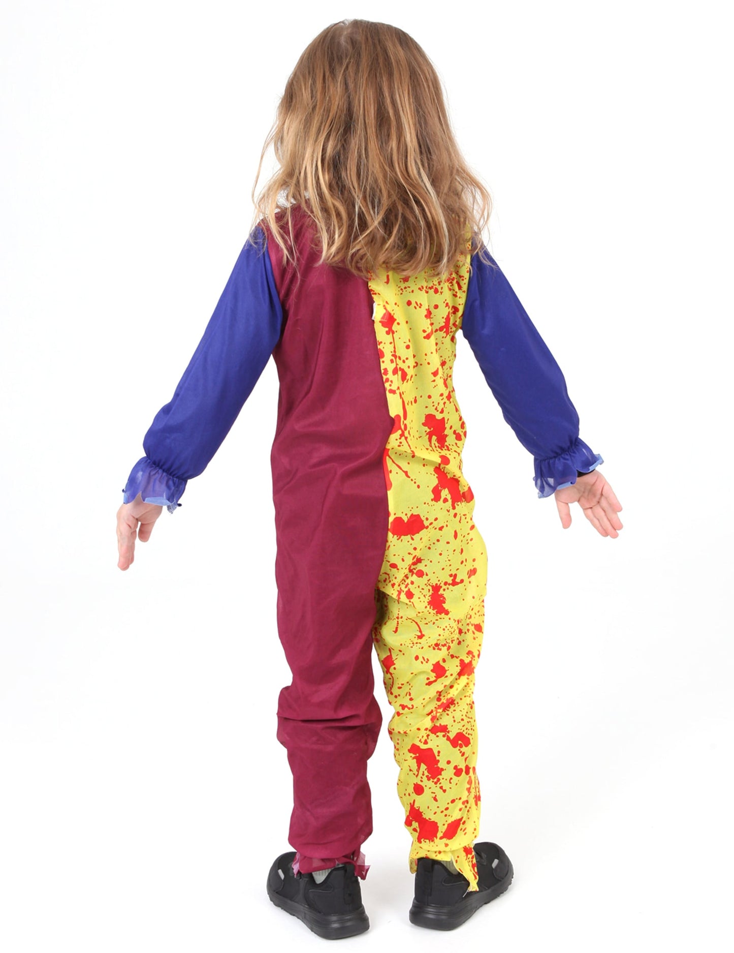 Vue de dos du déguisement de clown pour enfant