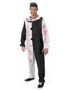 Déguisement clown ensanglanté Terrifier™ pour adulte noir et blanc
