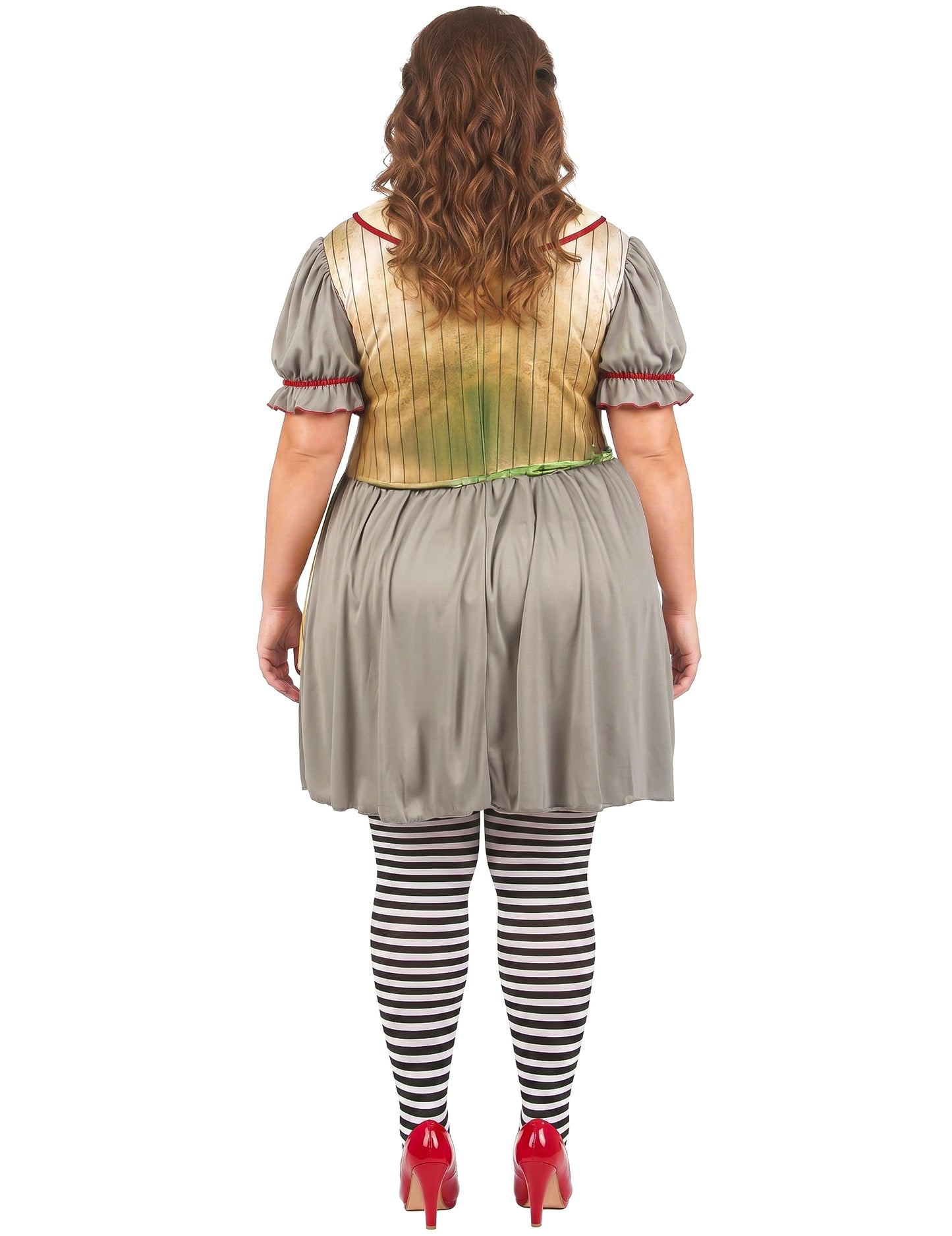 Damenkostüm gruseliger Clown Psycho-Clown Oversize große Größe
