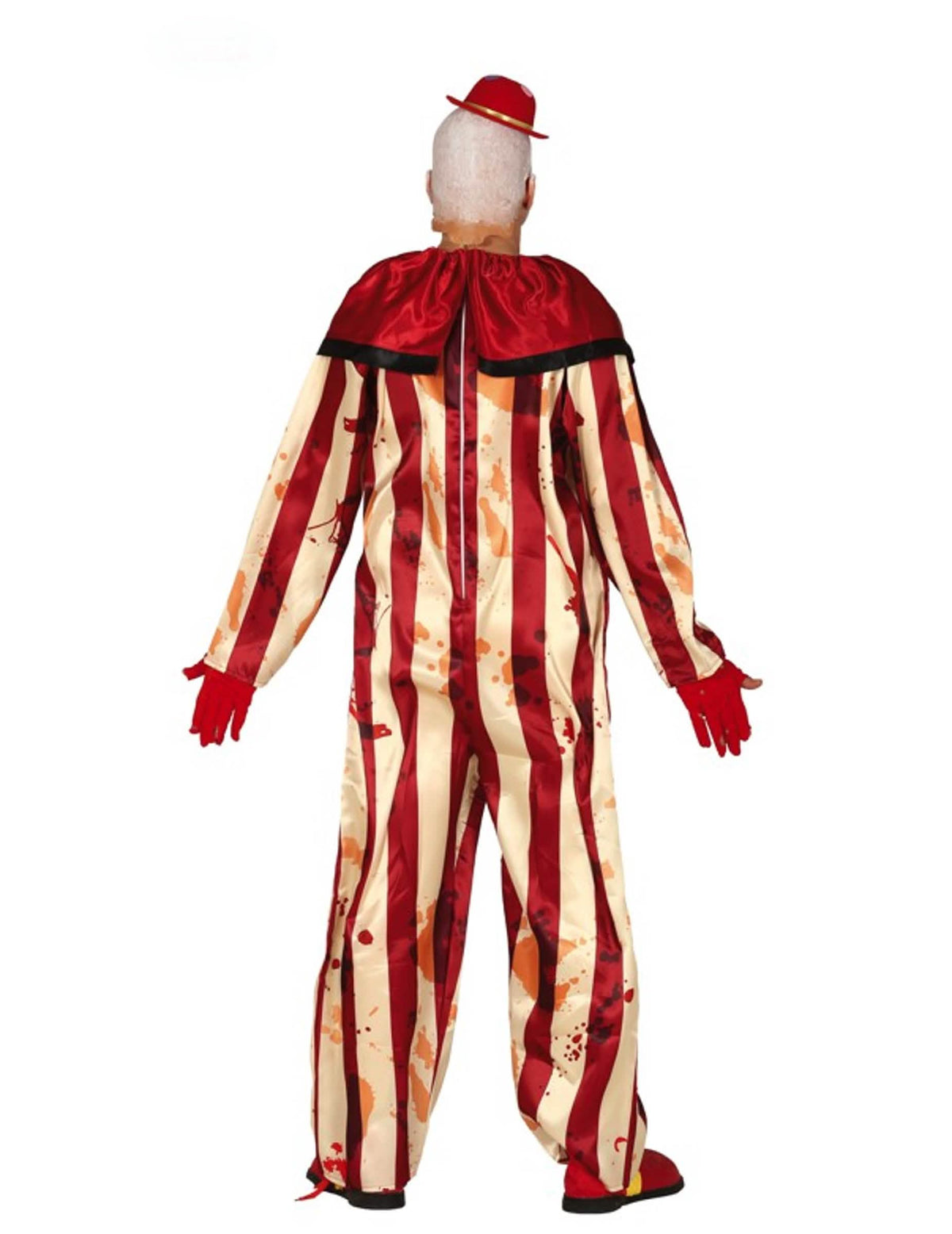 Rückansicht des furchterregenden Clownkostüms für Herren