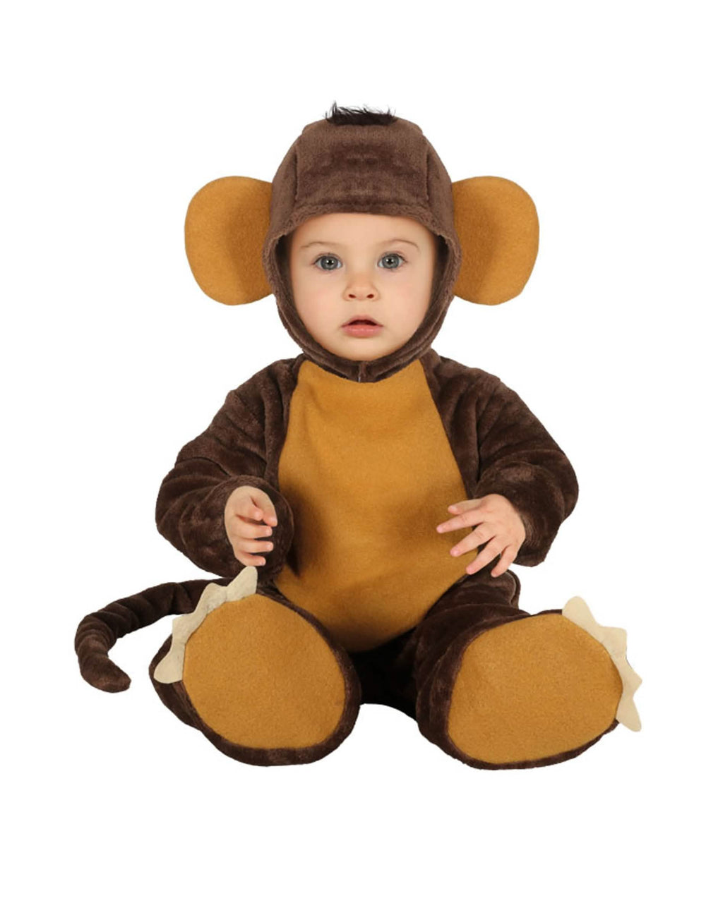 Affenkostüm-Overall für Baby Braun und Beige
