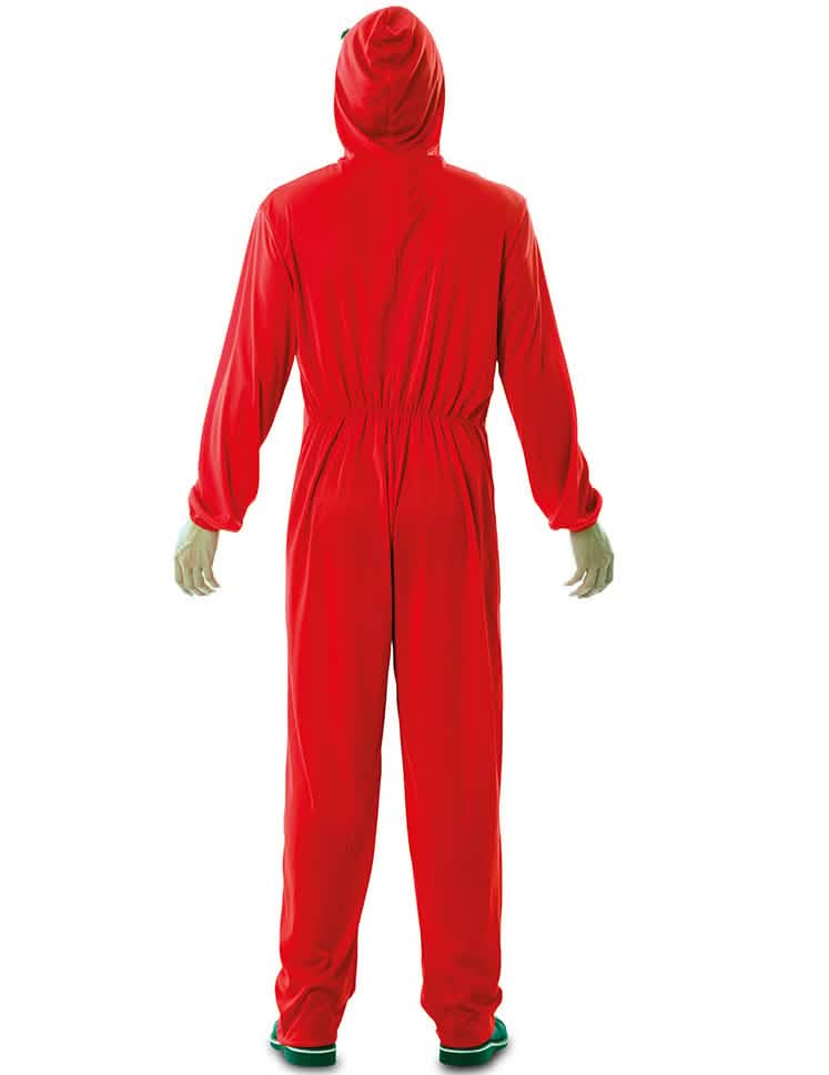 Rückansicht des Erwachsenen-Kostüms Overall und Maske La Casa de Papel