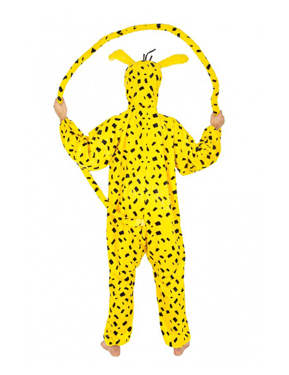 Rückansicht des Marsupilami-Overall-Kostüms für Kinder