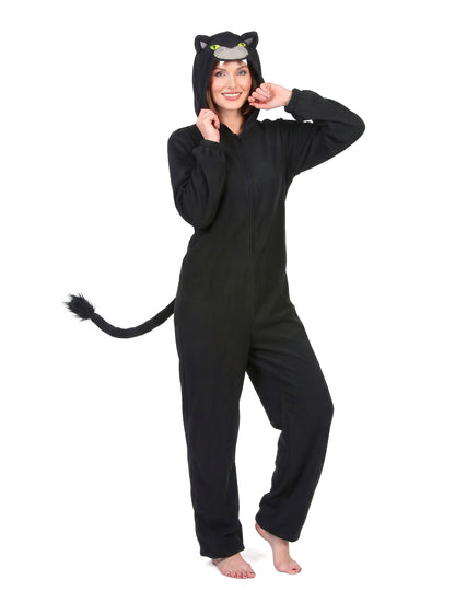 Déguisement combinaison panthère noire femme