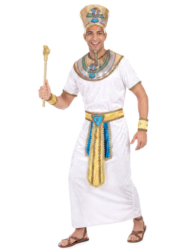 Pharaonen-Kostüm für Herren weiß-gold
