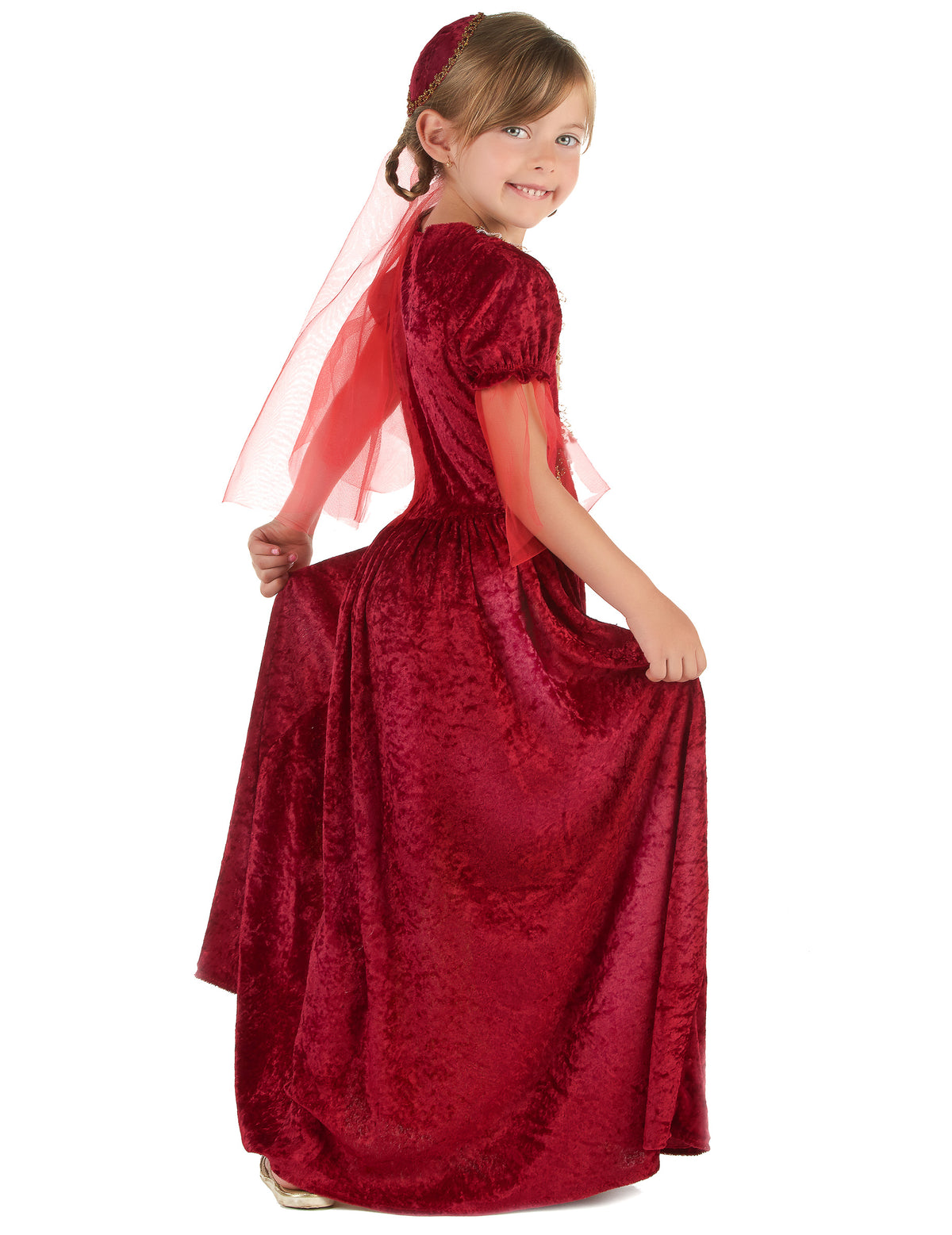 Vue de dos du déguisement comtesse médiévale