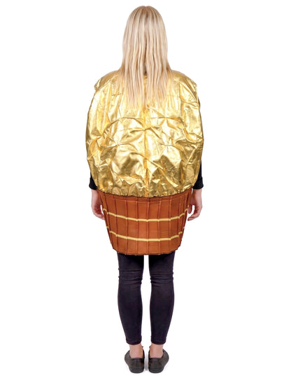 Goldene Praline Süßigkeiten-Kostüm Erwachsenenkostüm gold-braun