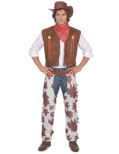 Cowboy-Kostüm für Herren braun-weiss
