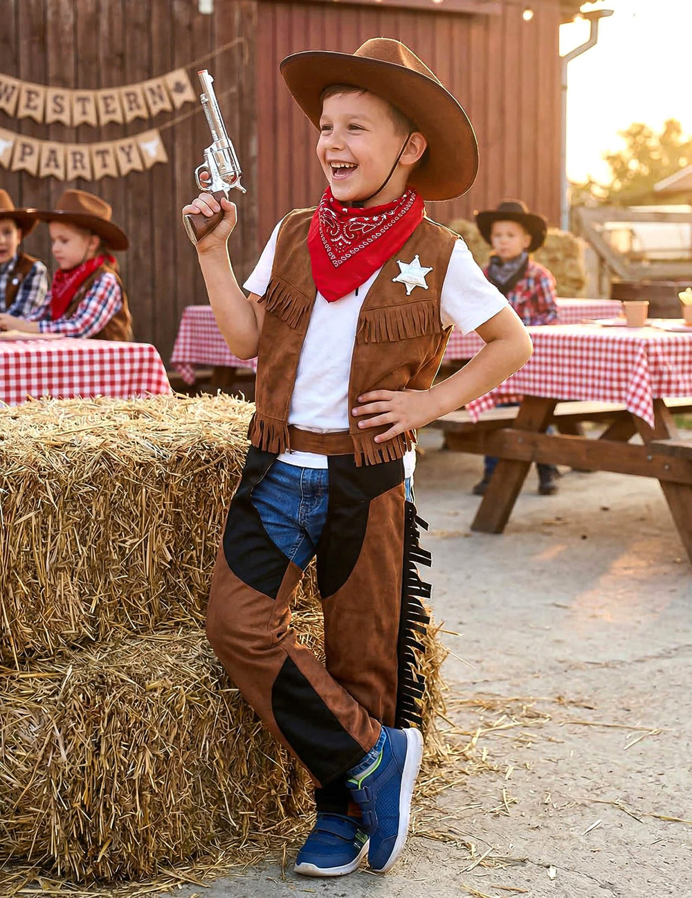 Cowboy-Kostüm-Situation für Jungen Braun