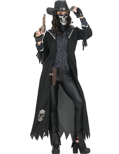 Gothic-Cowgirl DamenkostÃ¼m schwarz