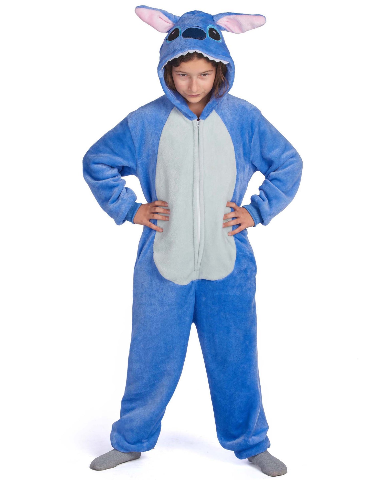 Blaues Alien-Kreaturenkostüm für Kinder