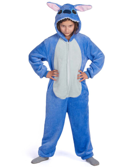 Blaues Alien-Kreaturenkostüm für Kinder