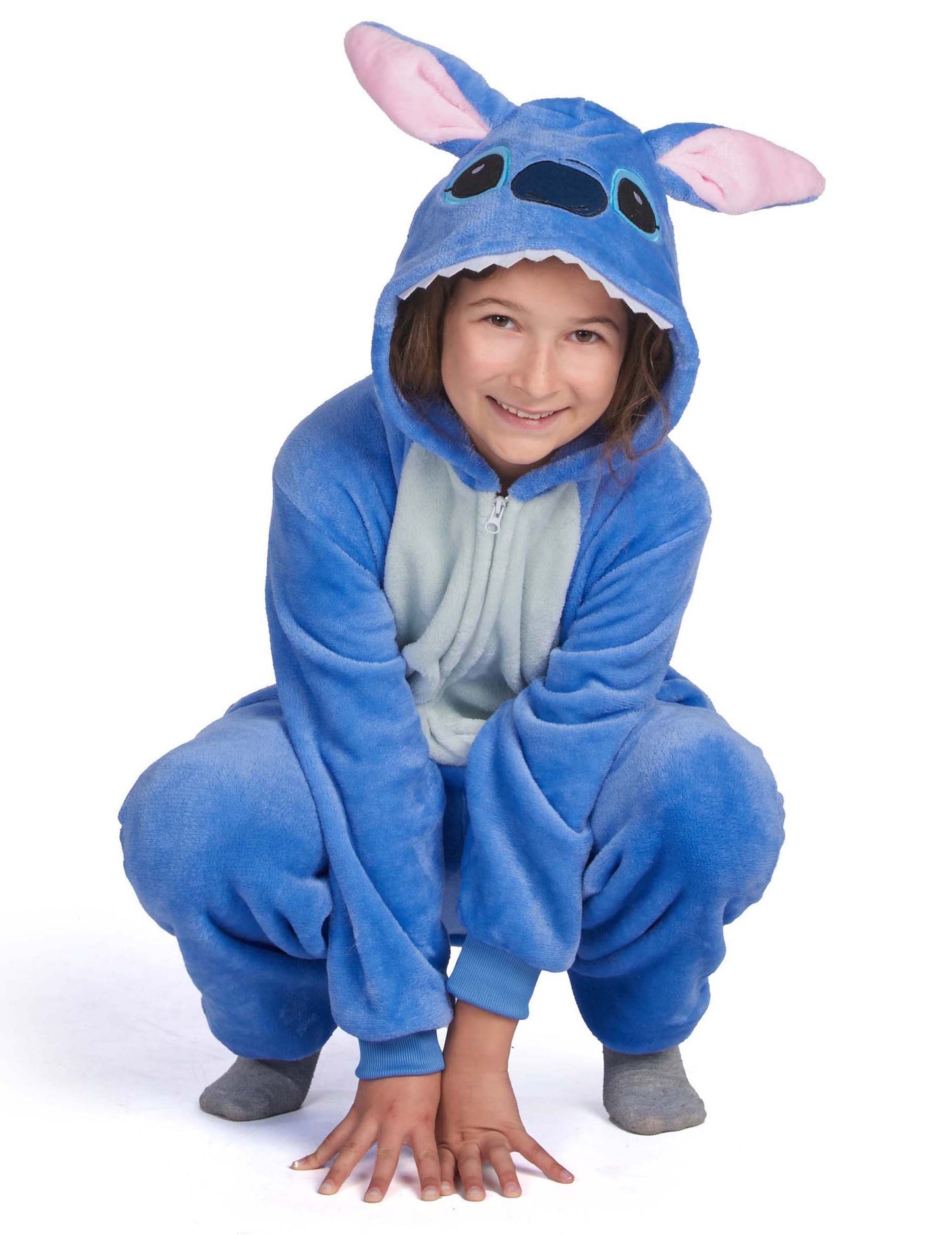 Blaues Alien-Kreaturenkostüm für Kinder