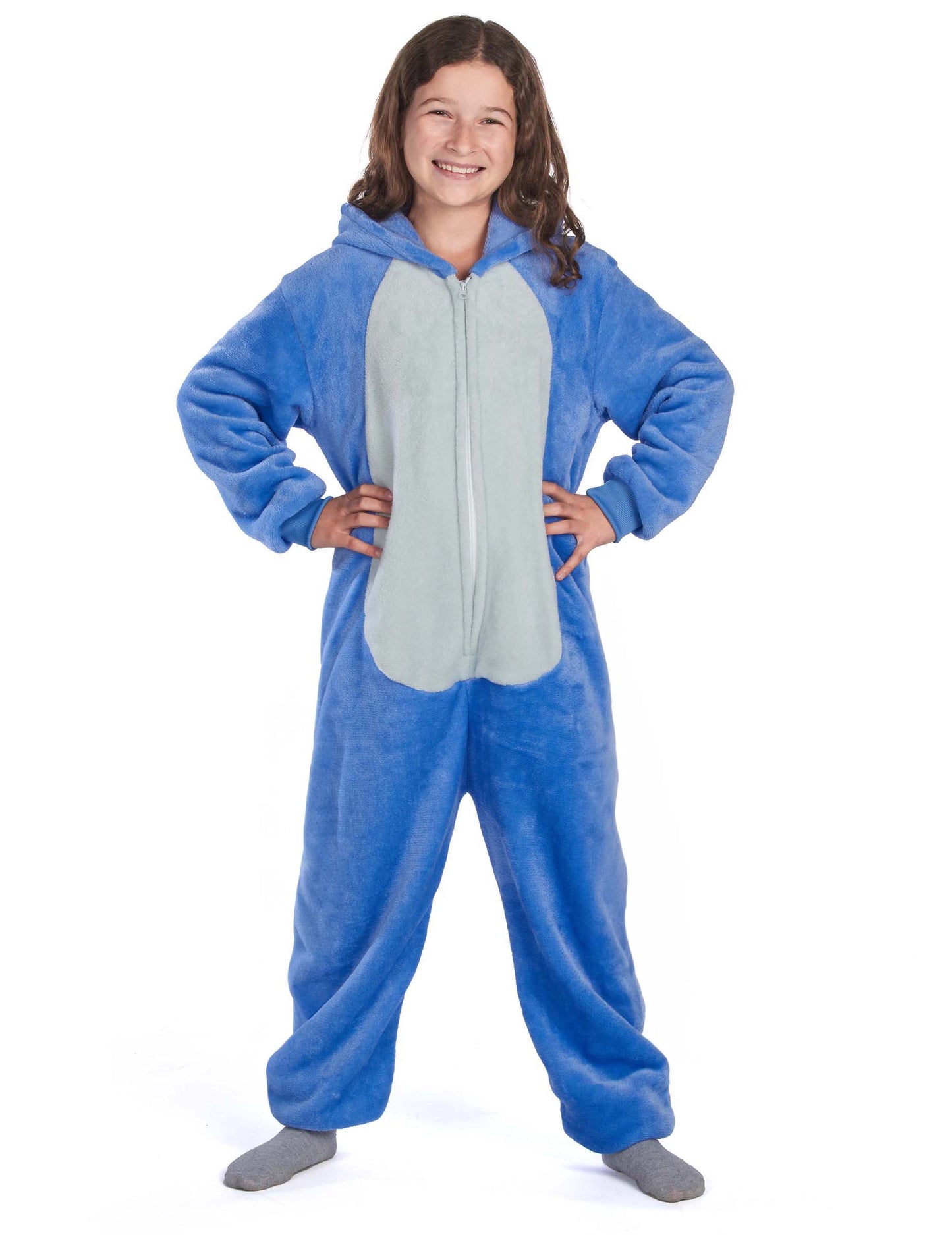 Blaues Alien-Kreaturenkostüm für Kinder
