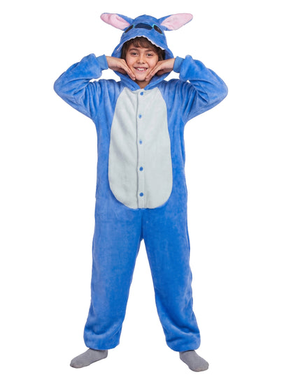 Blaues Alien-Kreaturenkostüm für Kinder