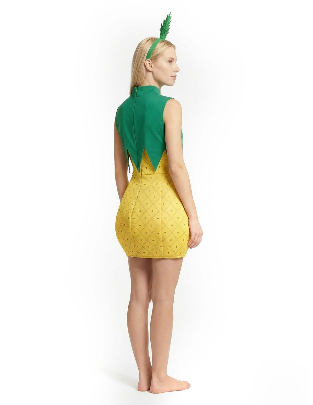 Rückansicht des Ananas-Kostüms für Damen