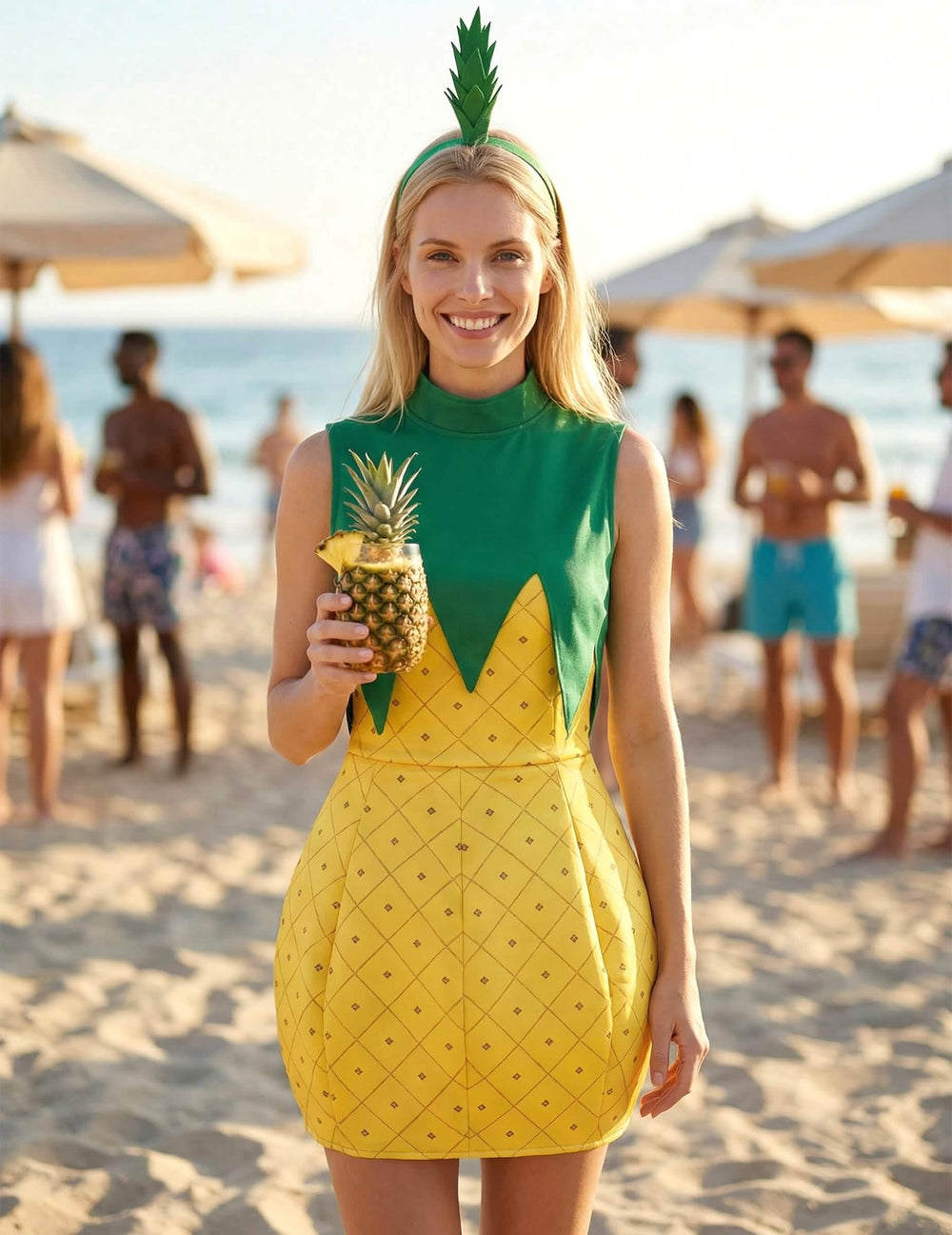 Inszenierung des Ananas-Kostüms für Damen