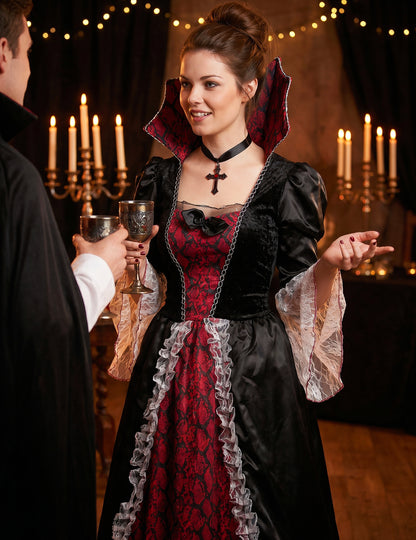 Vampir-Kostüm für Damen Halloween