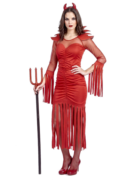 Feuerdämon Kostüm für Damen