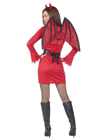Verführerisches Teufelinnen Halloween Kostüm für Damen