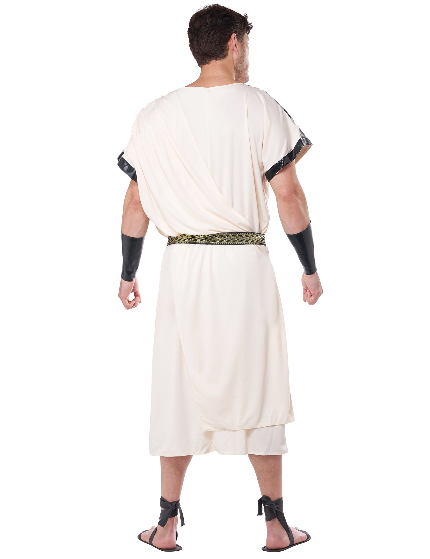 Vue de dos du déguisement de dieu grec pour homme