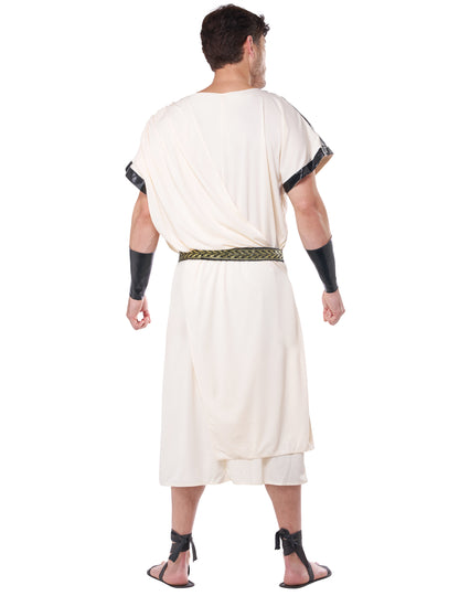 Vue de dos du déguisement de dieu grec pour homme