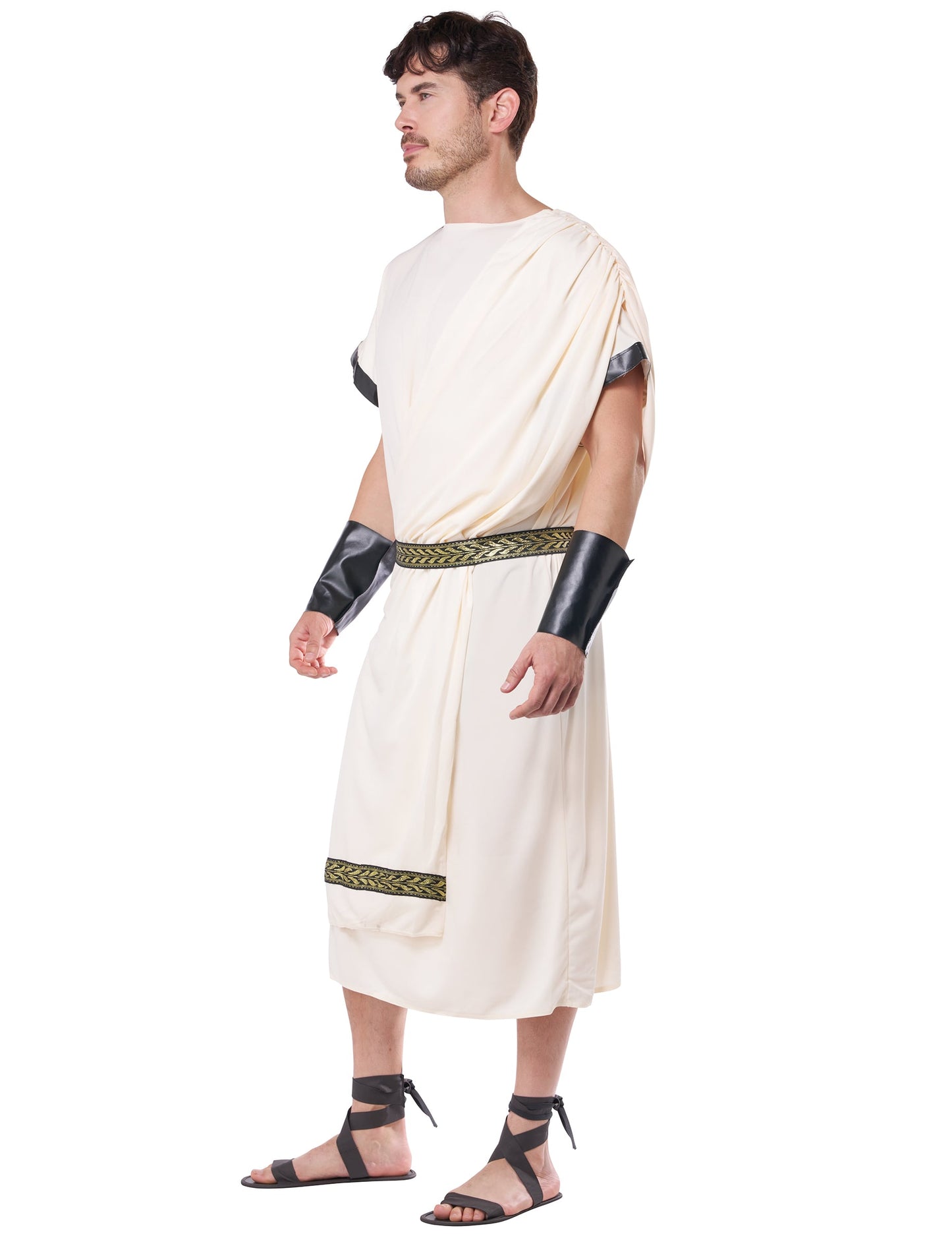 Vue de profil du déguisement de dieu grec pour homme
