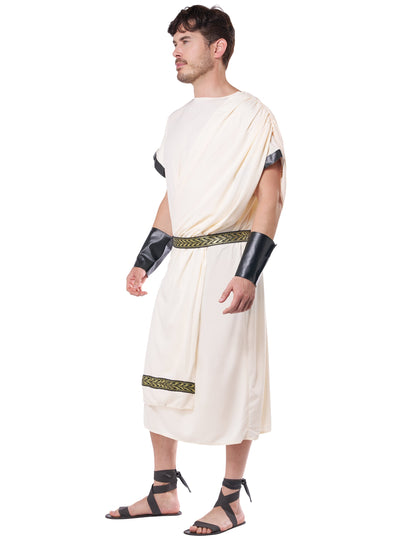 Vue de profil du déguisement de dieu grec pour homme