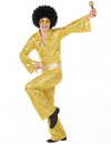 Déguisement disco pour homme doré à sequins