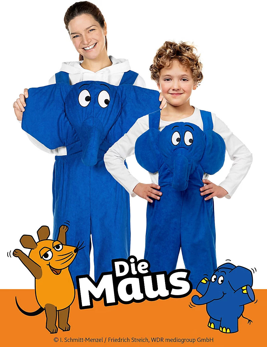 Sendung mit der Maus™ Elefant Damen Kostüm blau