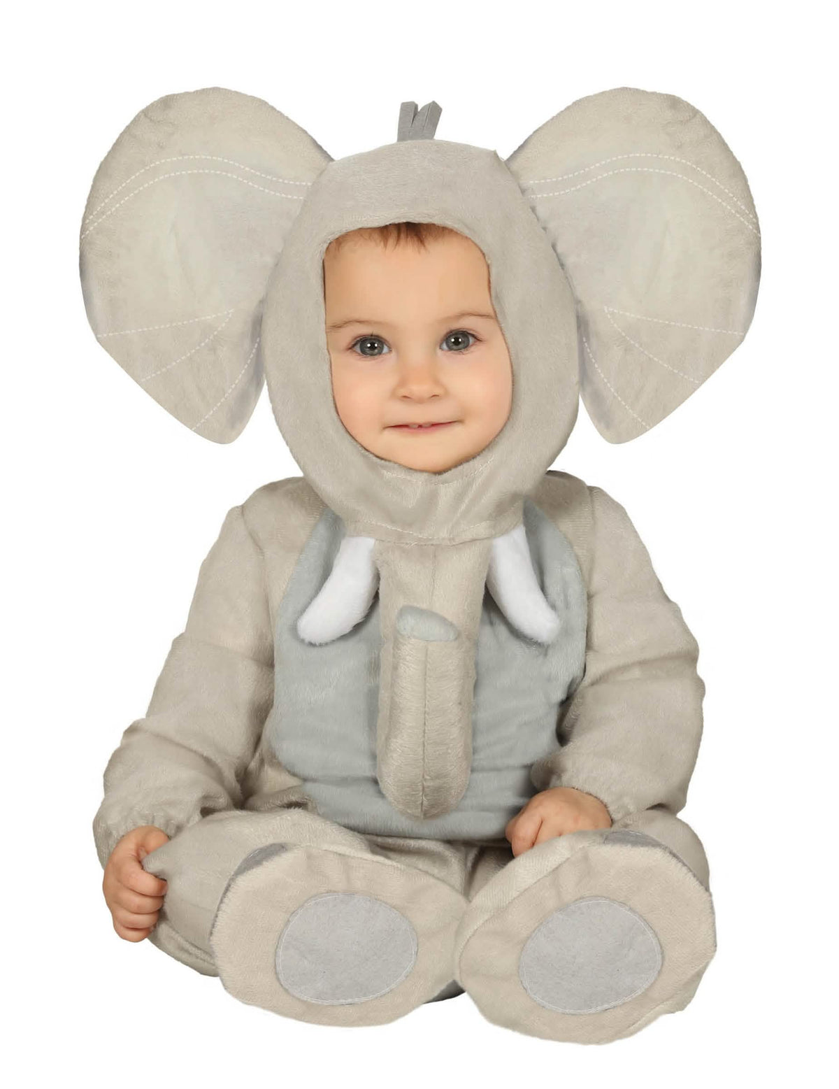 Elefanten-Plüschtierkostüm für Baby Farbe Grau