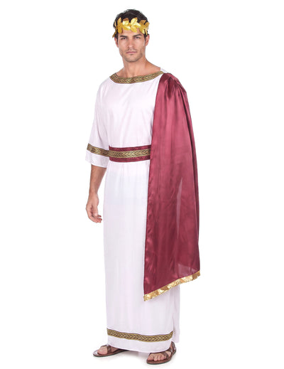 Griechischer Kaiser Herrenkostüm weiss-rot-goldfarben
