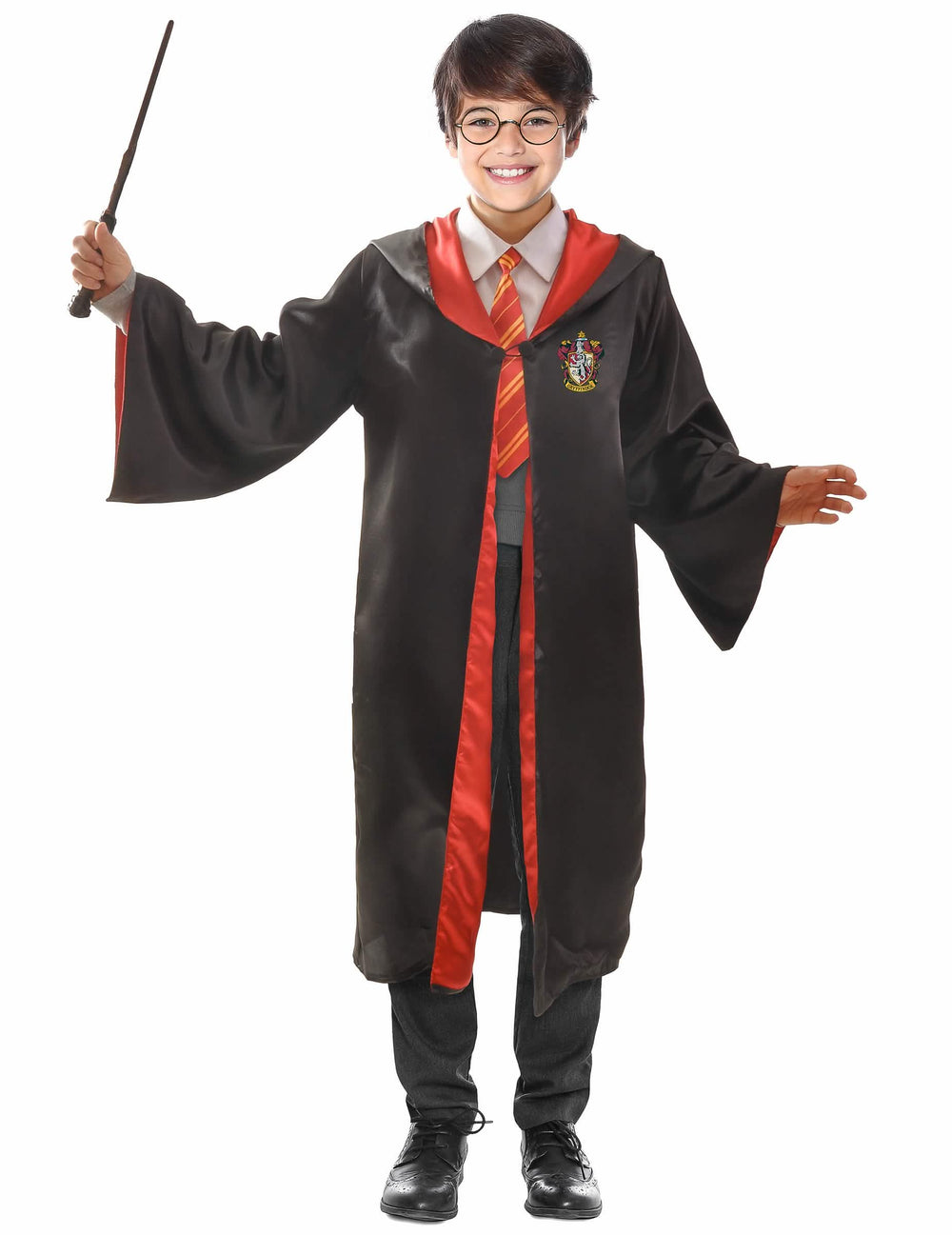 Verkleidung und Accessoire Harry Potter für Kinder Schwarz und Rot mit Zauberstab und Brillen