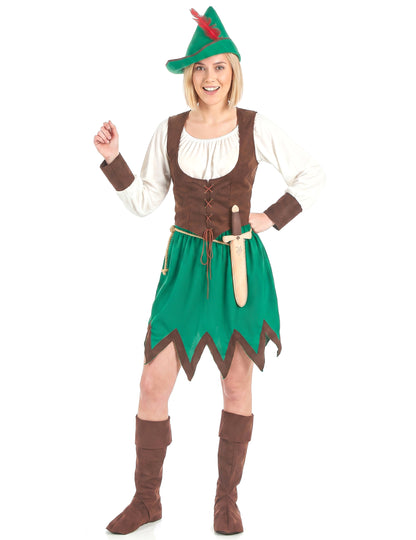 Waldfrauen-Kostüm für Damen grün-braun