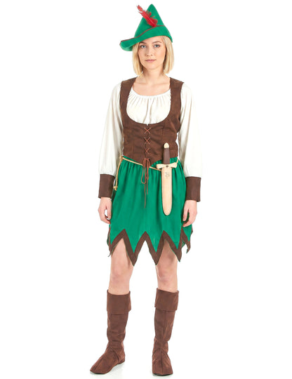 Waldfrauen-Kostüm für Damen grün-braun