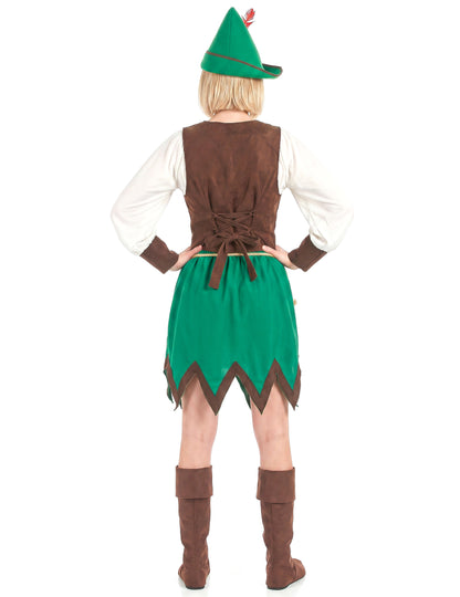 Waldfrauen-Kostüm für Damen grün-braun