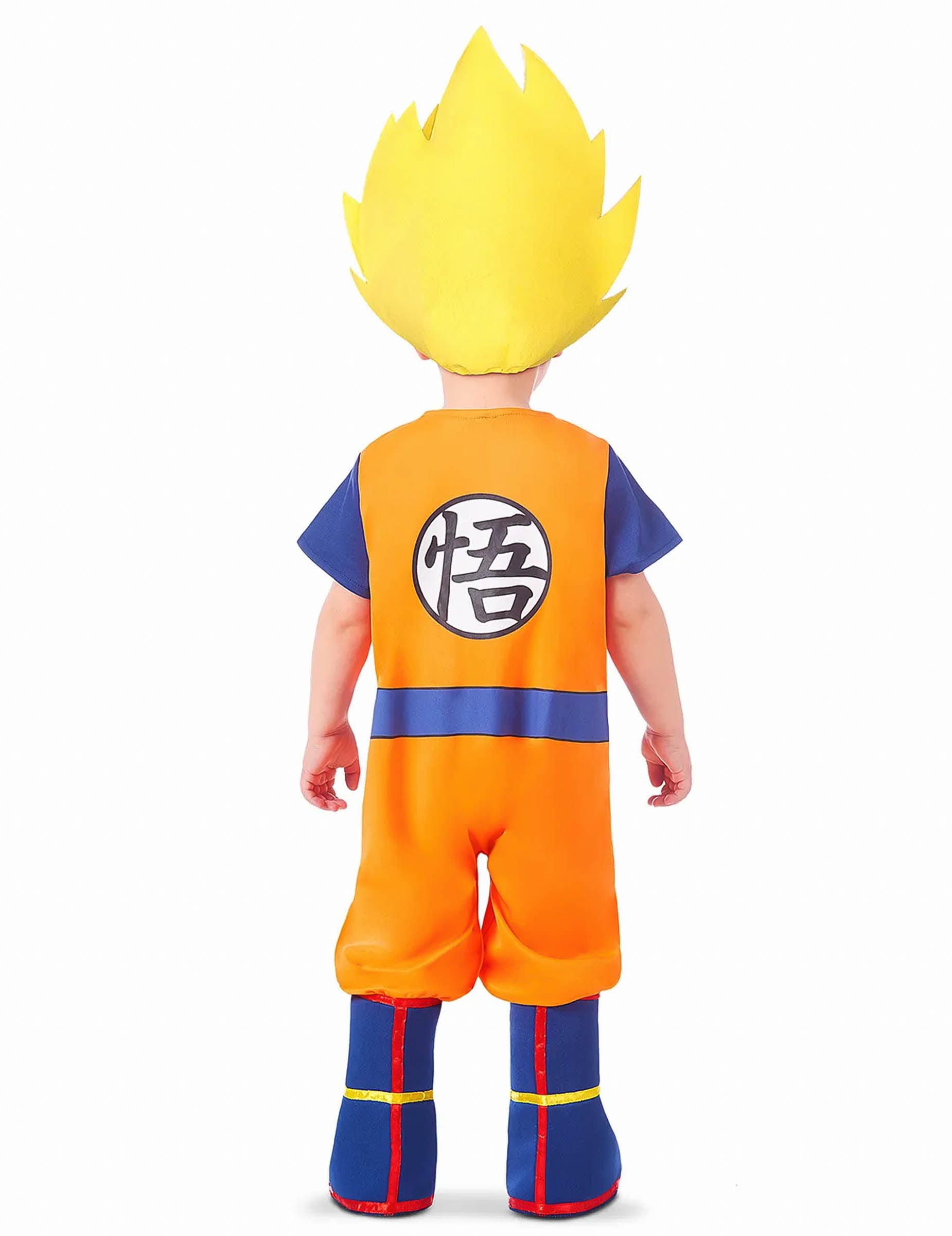 Vue de dos du déguisement Goku Super Saiyan Dragon Ball Z pour bébé