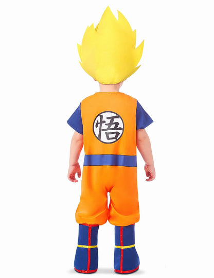 Vue de dos du déguisement Goku Super Saiyan Dragon Ball Z pour bébé