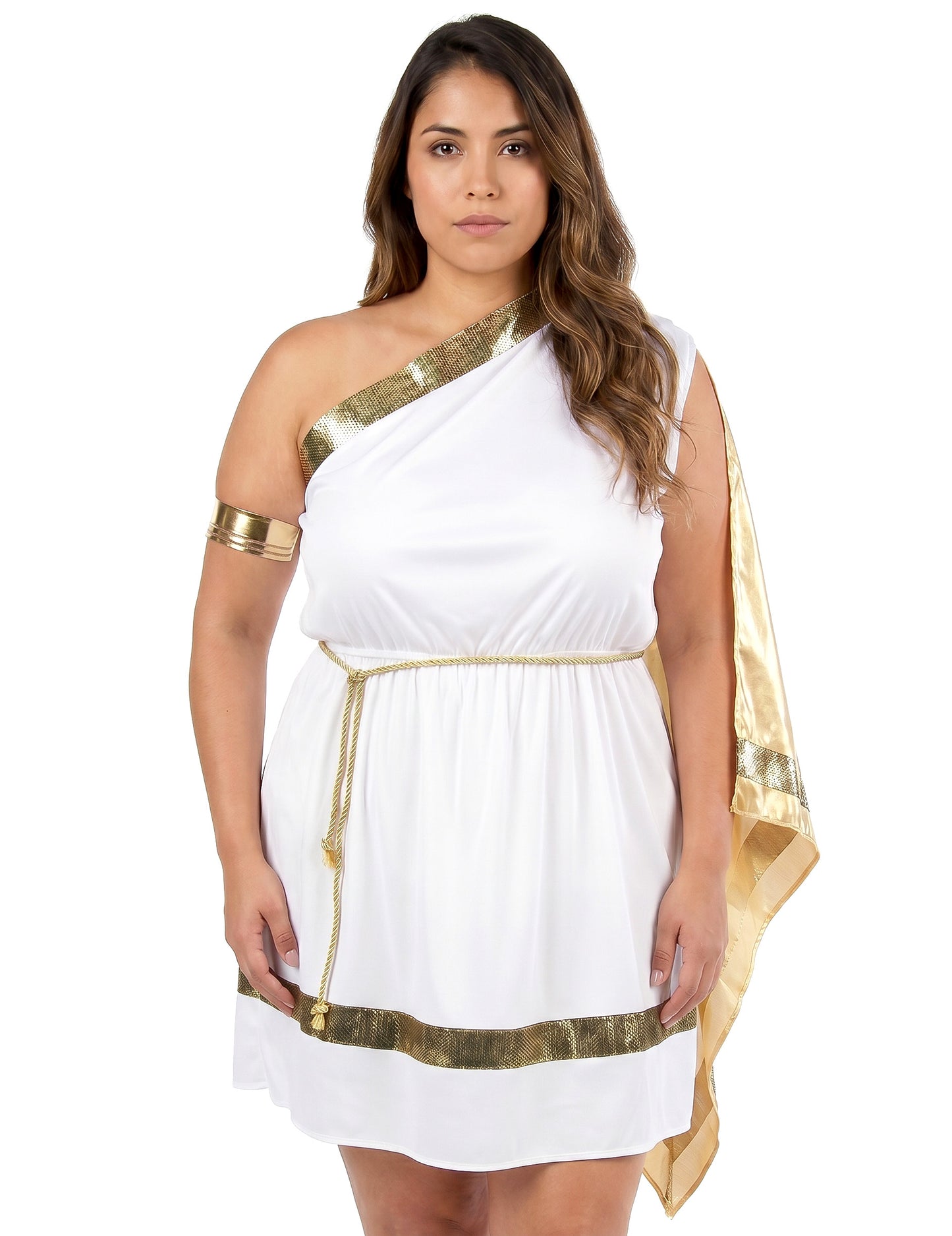 Déguisement grande taille déesse romaine avec cape femme
