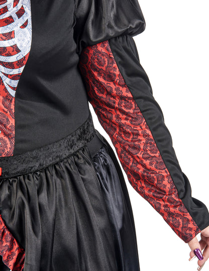 Déguisement grande taille robe longue Dia de los muertos femme