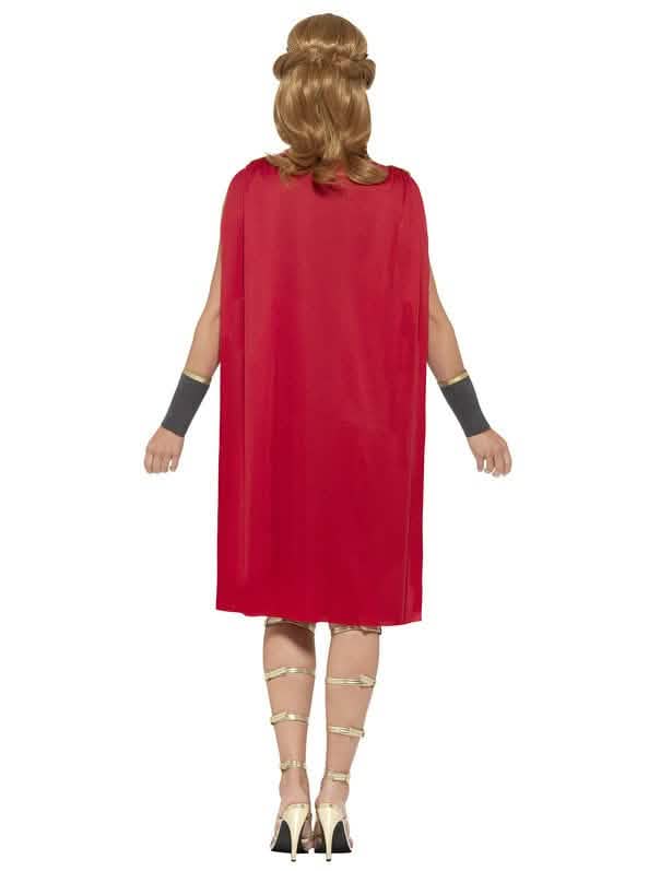 Rückansicht des Damen-Gladiatorin-Kriegerin-Kostüms