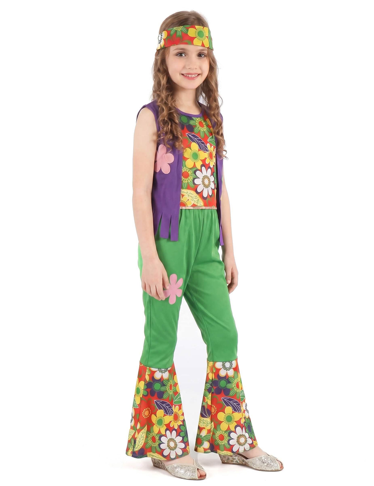 Hippie Kostüm Flower Power für Mädchen
