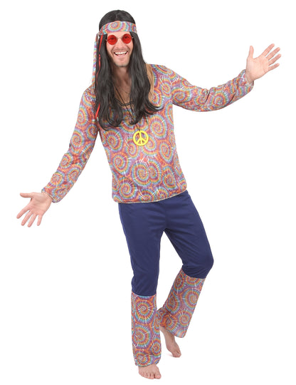 Retro Hippie Kostüm für Herren