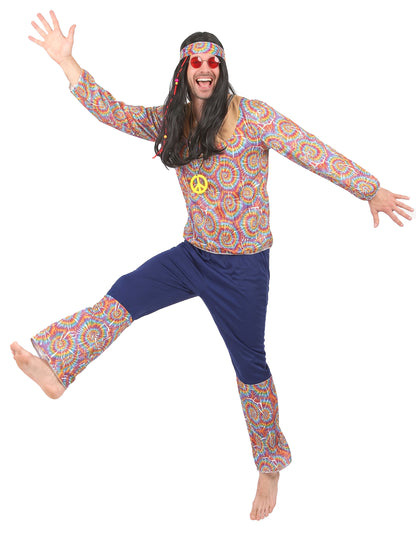 Retro Hippie Kostüm für Herren