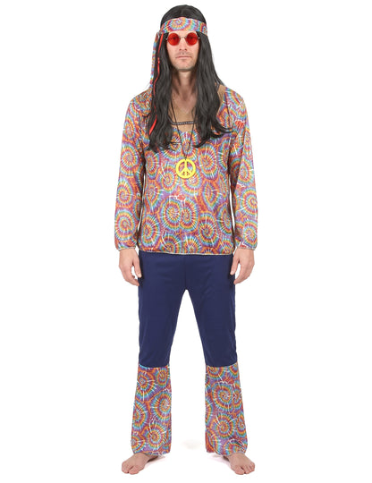 Retro Hippie Kostüm für Herren